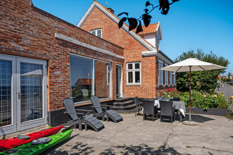 Spiseplads i feriehuset i Aarsdale